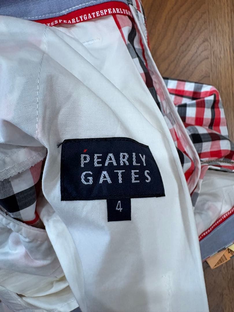 PEARLY GATES チェック柄 ゴルフパンツ サイズ4