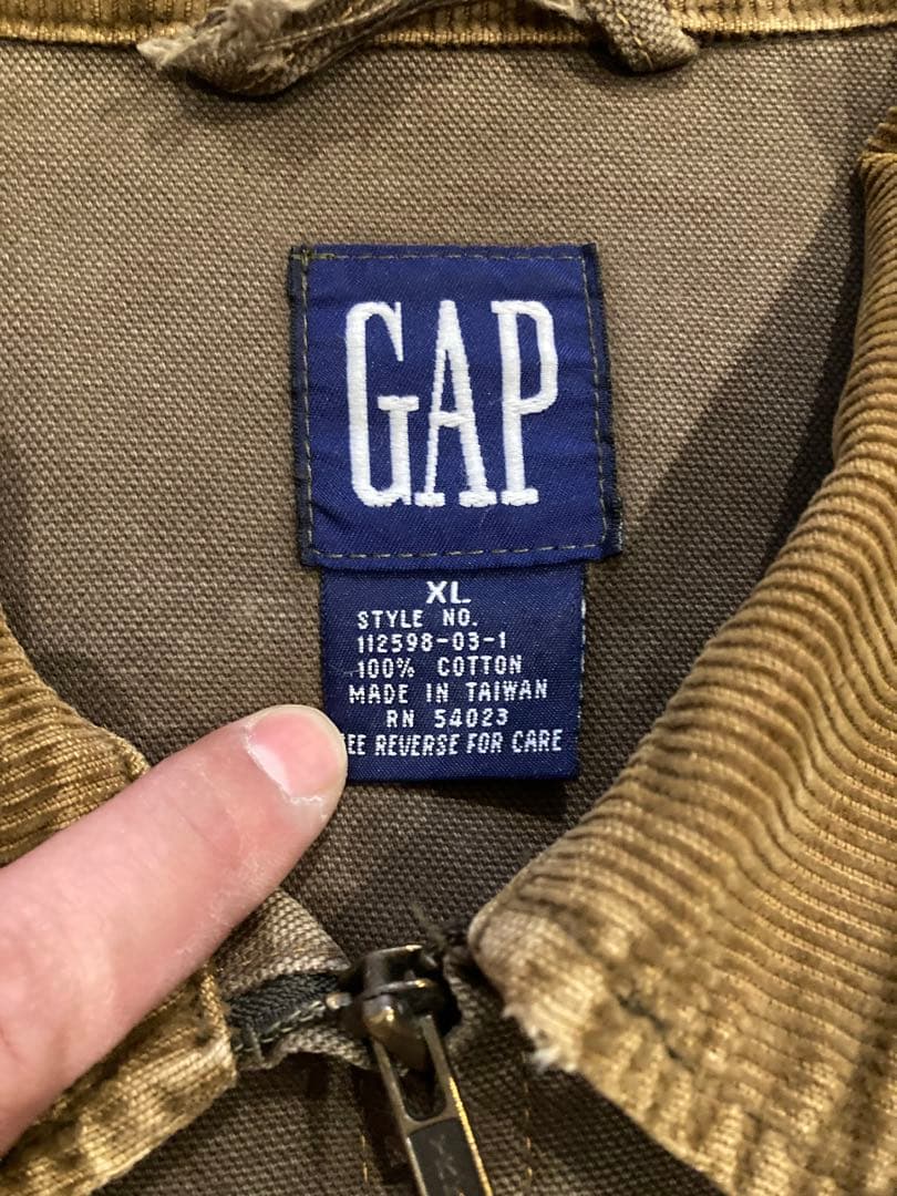 自*彡様 90s GAP 紺タグ デカタグ デトロイト ジャケット ブラウン ダ