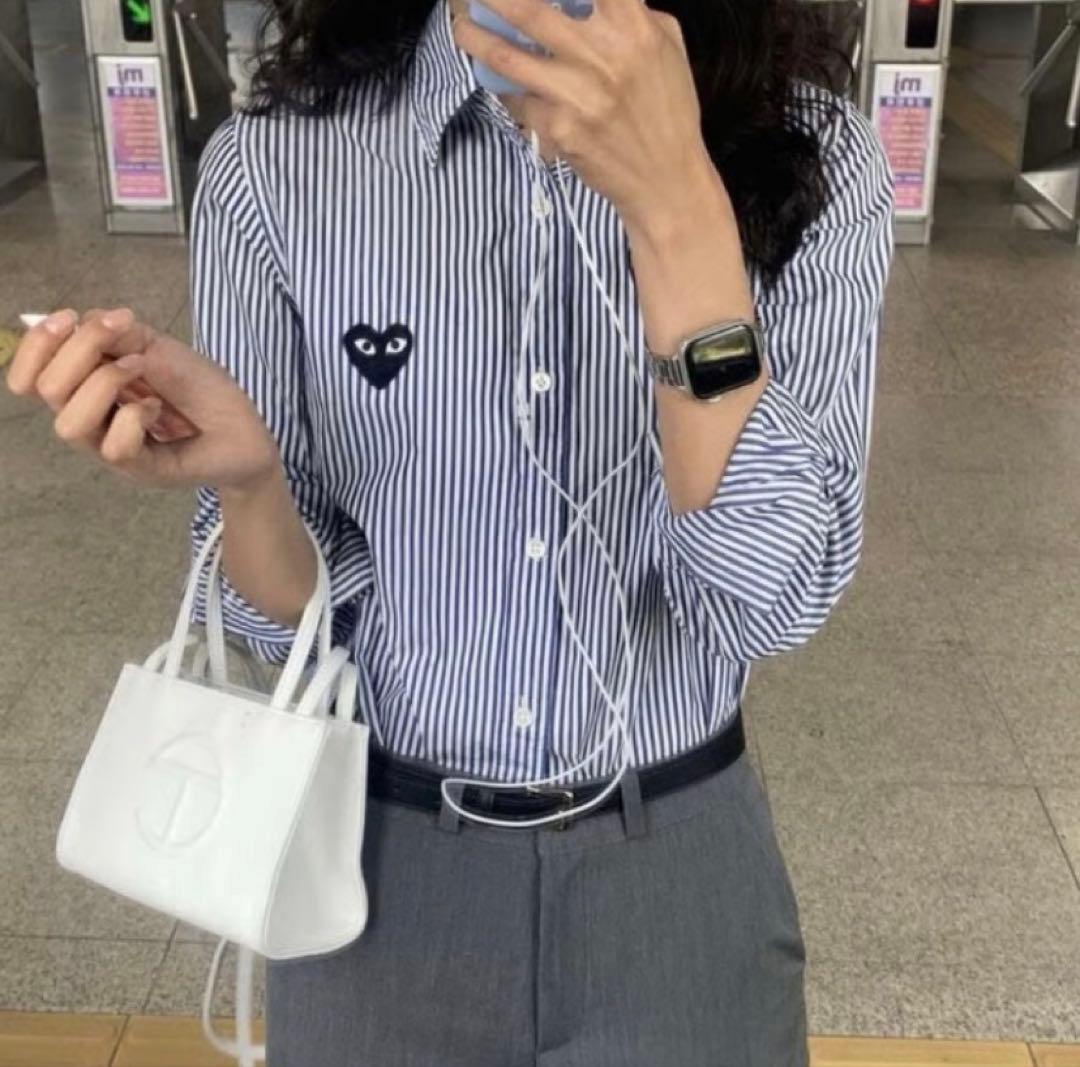 PLAY COMME des GARÇONS ストライプシャツ M レディース