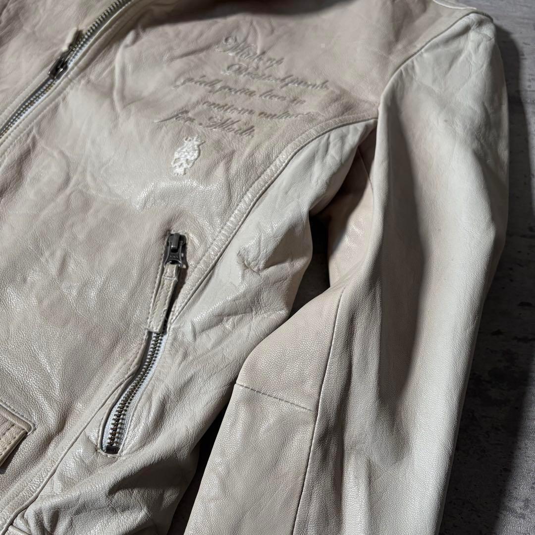 ジャケット・アウター 00s custom culture leather jacket y2k