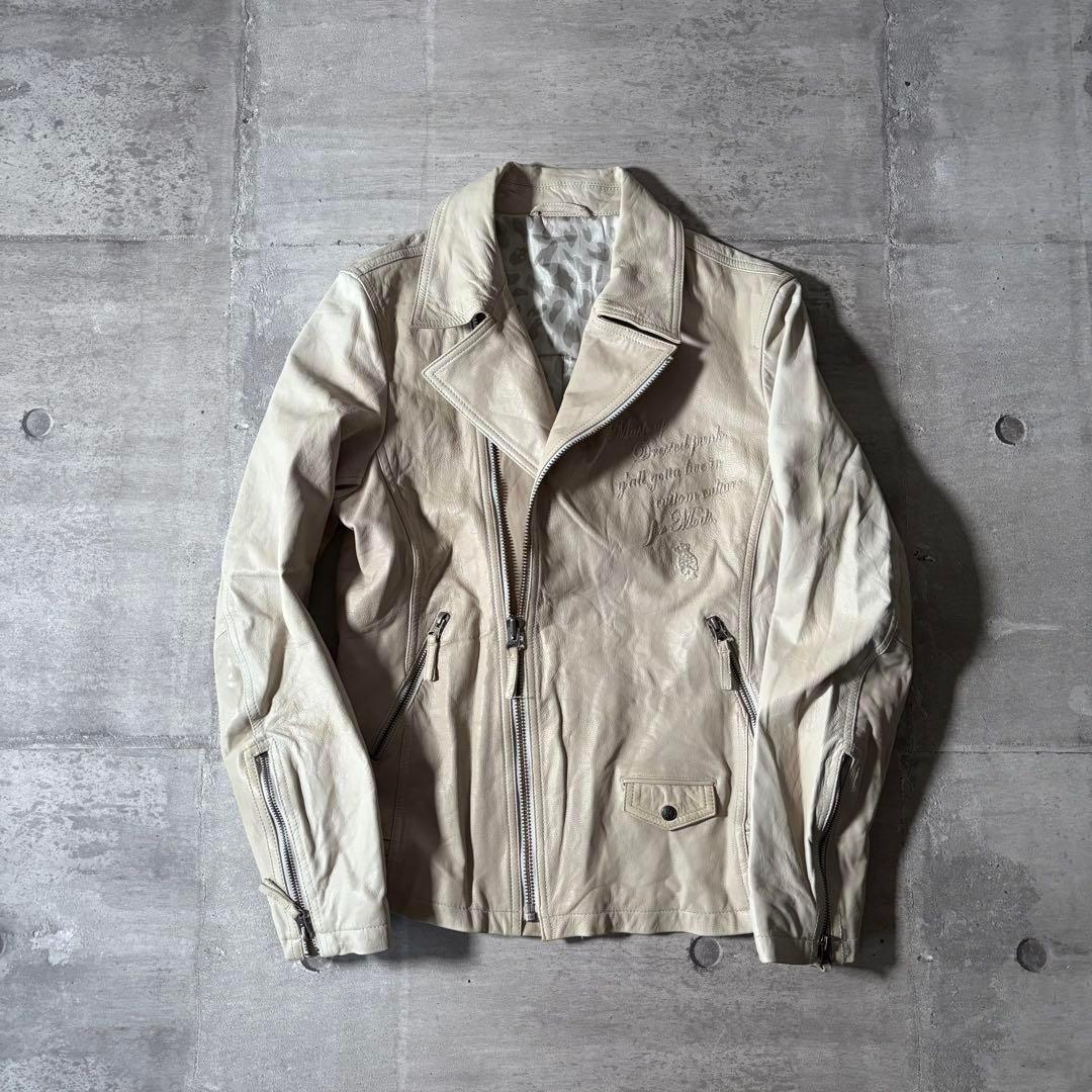 ジャケット・アウター 00s custom culture leather jacket y2k