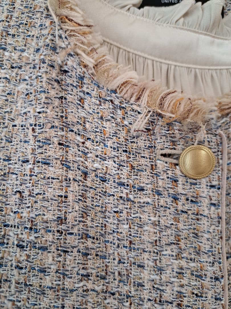 美品　ツイードジレ　ミックス　green label relaxing