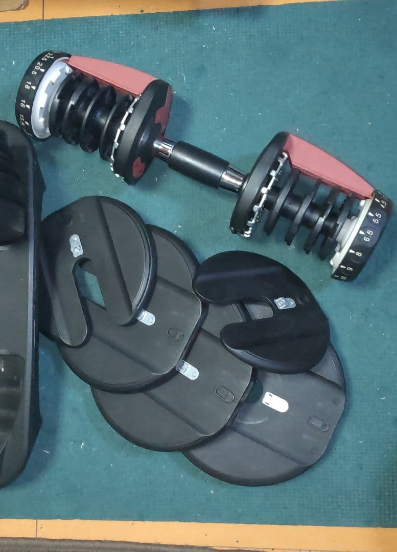 アジャスタブルダンベル 24kg 2個 HAIGE 調整済み
