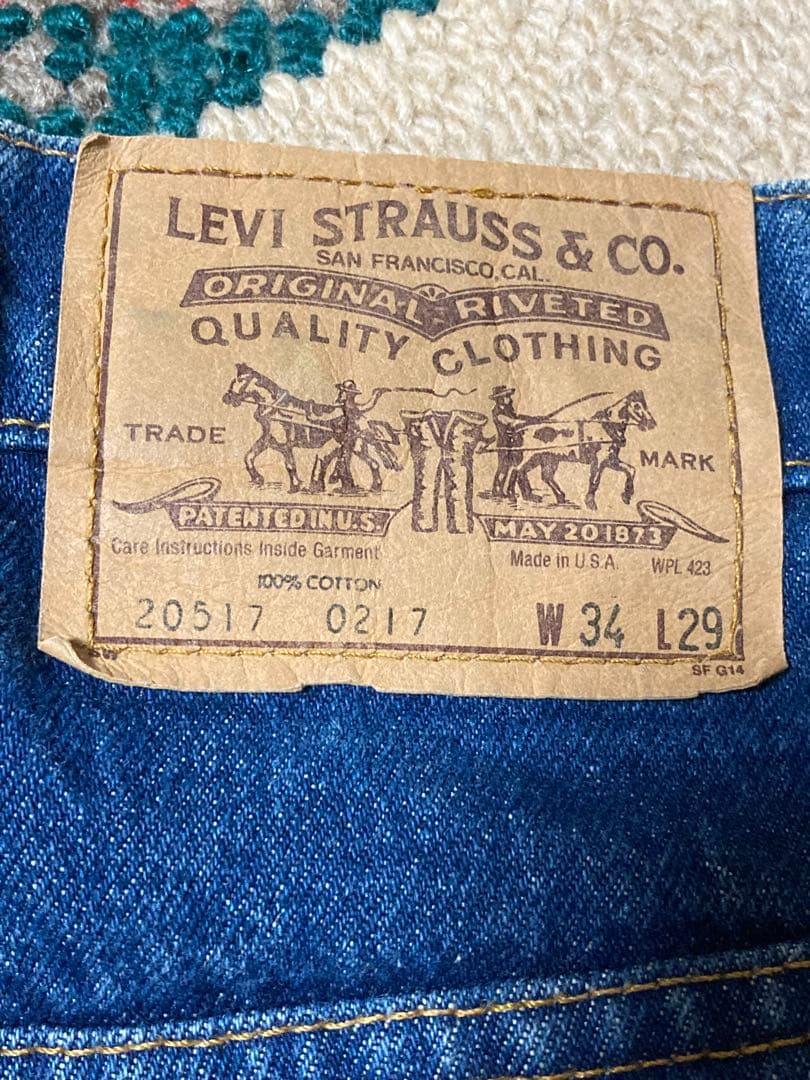 希少サイズ　86年 リーバイス517 USA製オレンジタブW34Ｌ29