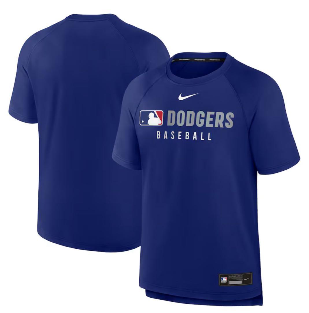 【ラスト1着】日本未発売 サイズL ドジャース 選手着用 ラグラン Tシャツ