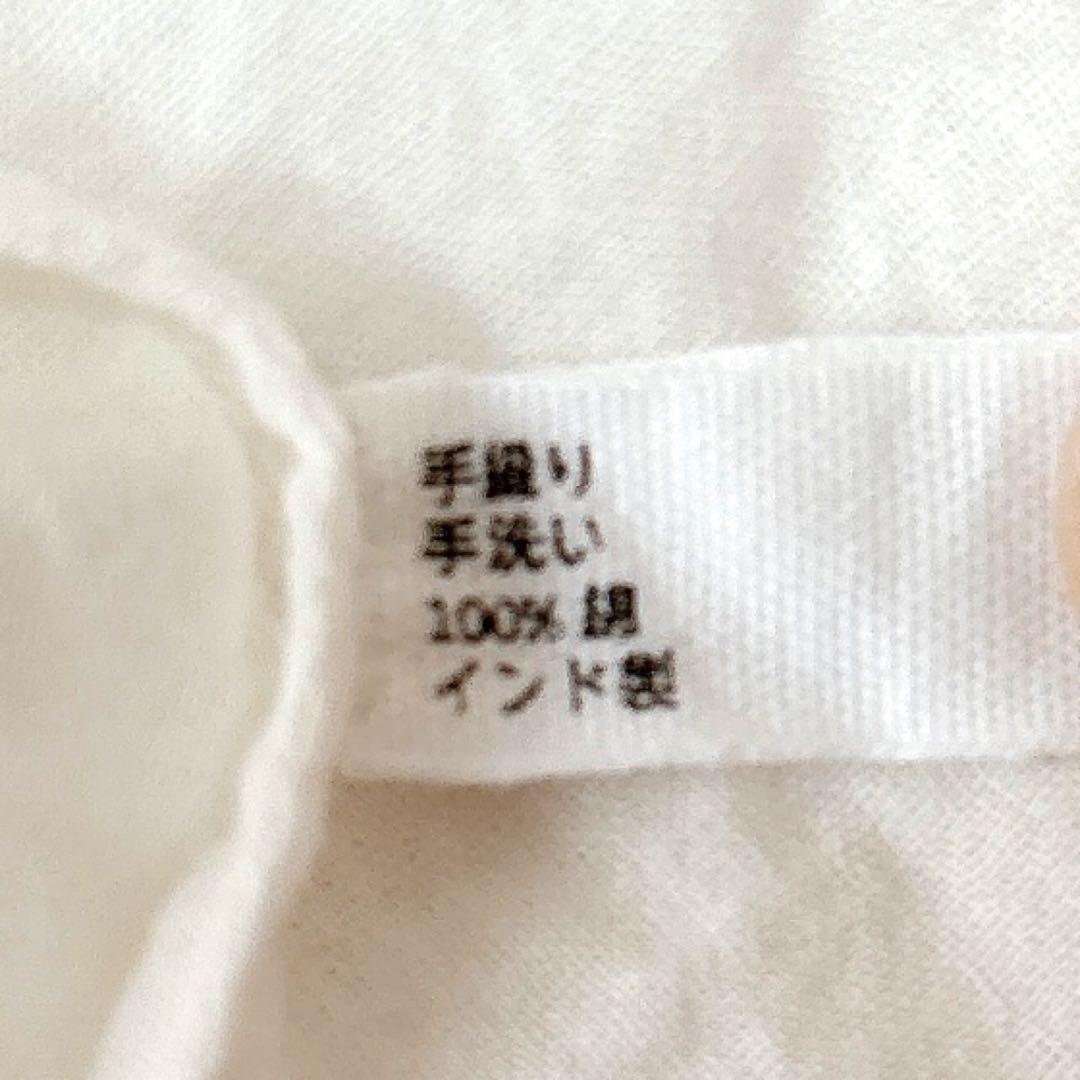 Khadi and Co カディアンドコー ブラウス ドット ホワイト インド綿