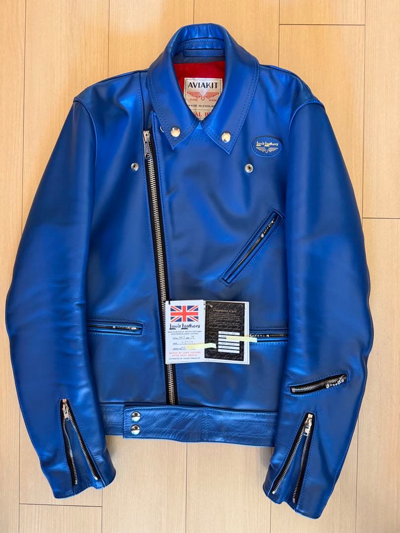 ルイスレザー サイクロン 38 Lewis Leathers 441T ブルー