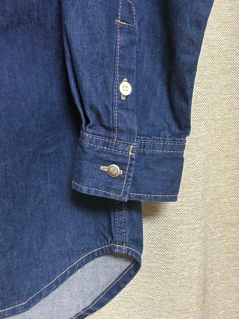 SHIPS any: デニム ポケット シャツ