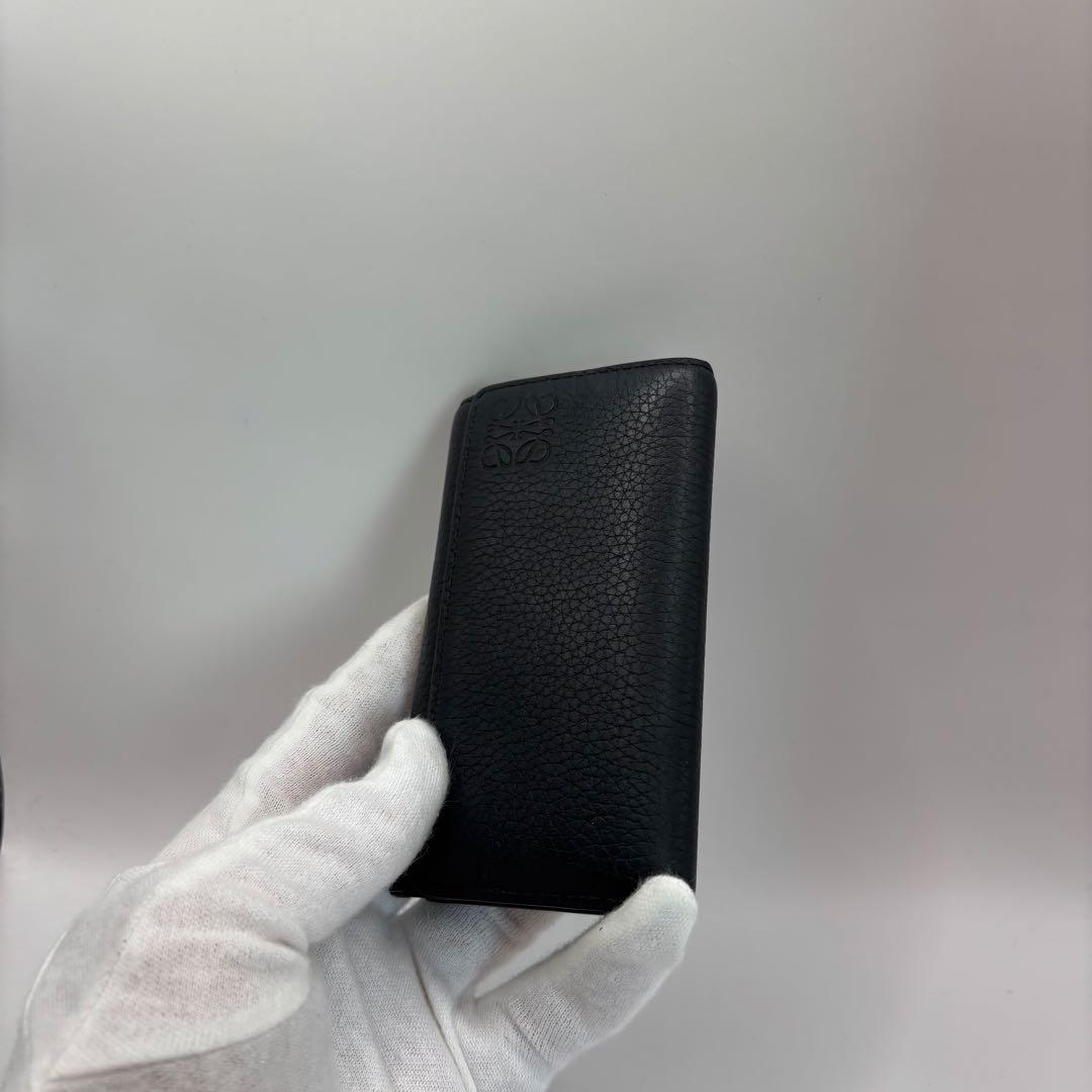 付属品あり　LOEWE キーケース　6連　ブラック　アナグラム　レザー　鍵　革