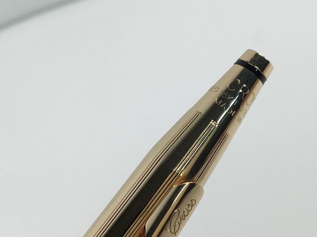 美品　クロスCROSS　クラシックセンチュリー　18K金張ボールペン　旧ロゴ箱付