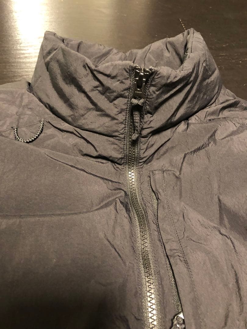 無印良品　撥水洗える中わたウォーキングベスト　XXL ブラック