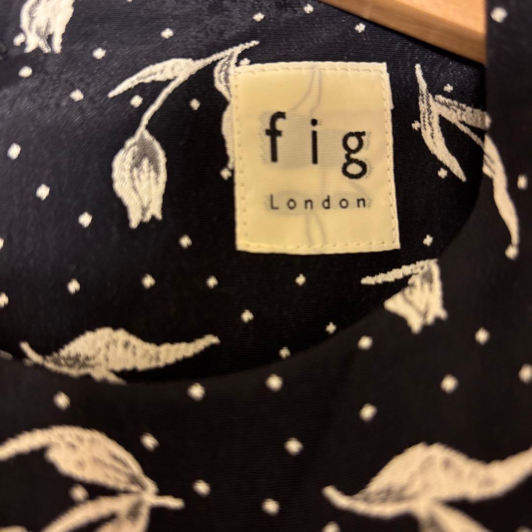 figlondon チューリップジャガードベスト ブラック
