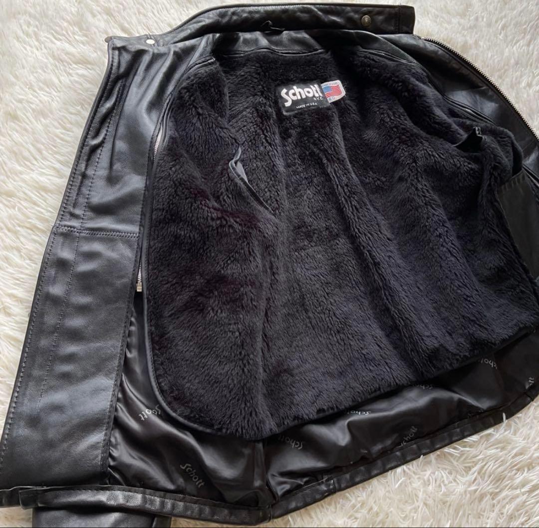 【hiro】美品 schott 641 レザージャケット