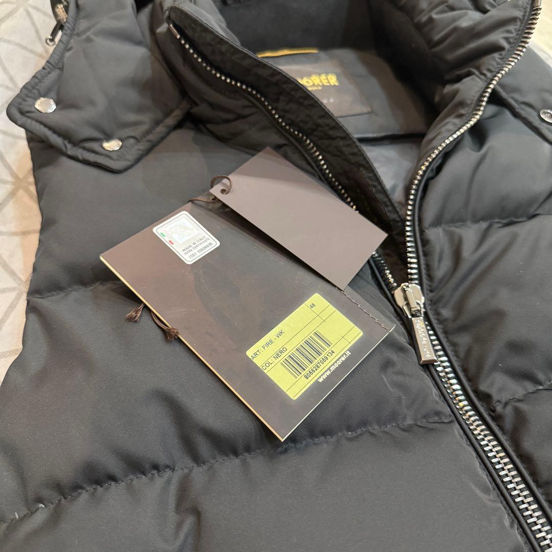 新品未使用◎MOORER FIRE-WK 高級ダウンベスト 46 M BLACK