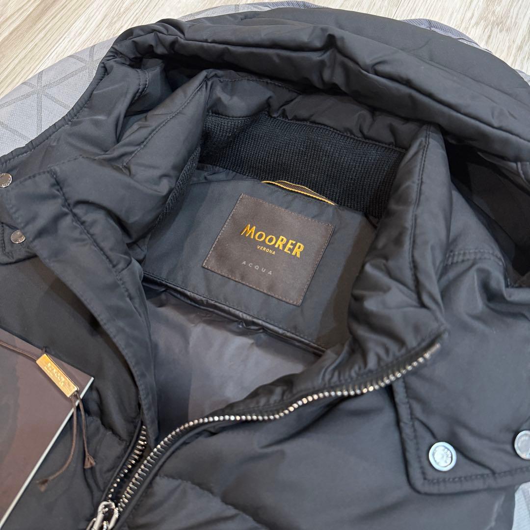 新品未使用◎MOORER FIRE-WK 高級ダウンベスト 46 M BLACK
