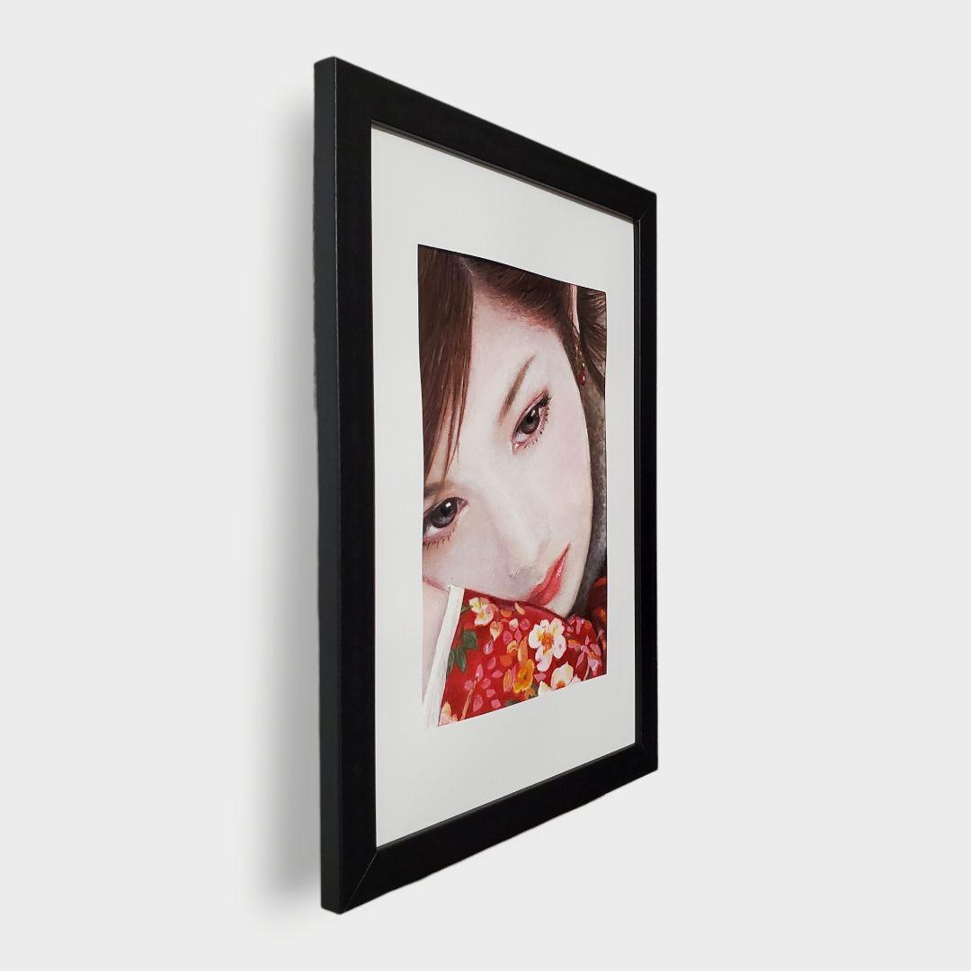 連作【⠀瞳の先 － 焦恋 － 】アクリル画 原画 人物 美人画