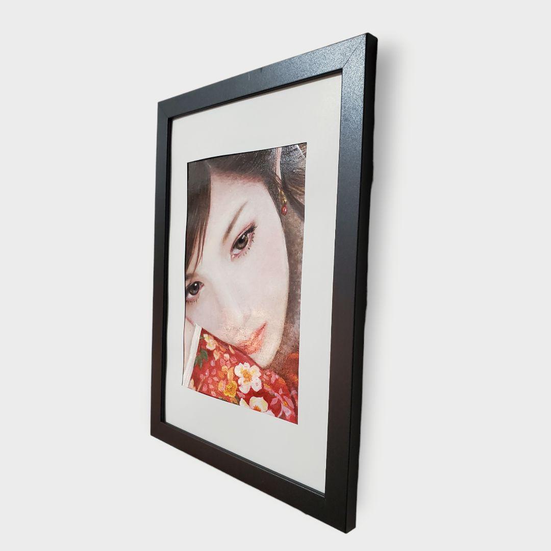 連作【⠀瞳の先 － 焦恋 － 】アクリル画 原画 人物 美人画