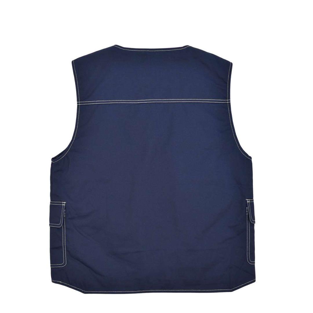 Stussy Poly Cotton Work Vest navy ステューシー