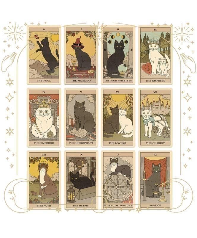 正規品✨人気デッキ✨日本版未発売✨可愛いにゃんこ♪地球の猫たちのタロットカード