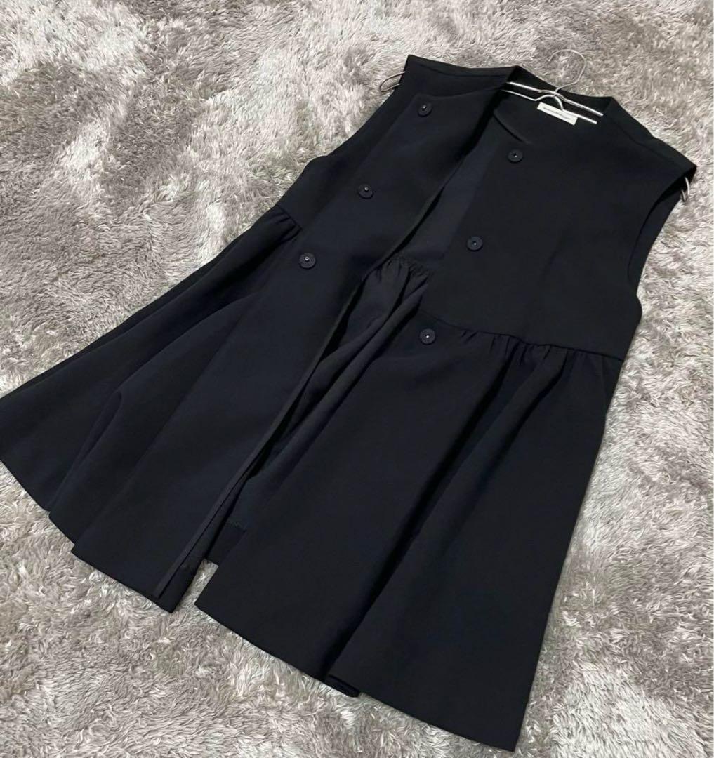 美品♡BARNYARDSTORMパールペプラムベスト ジレ　フォーマル手洗い可能