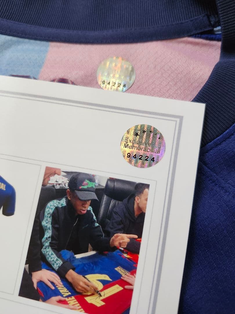ヤマル サイン バルセロナ サッカー ユニフォーム 正規品 NIKE 証明書付き