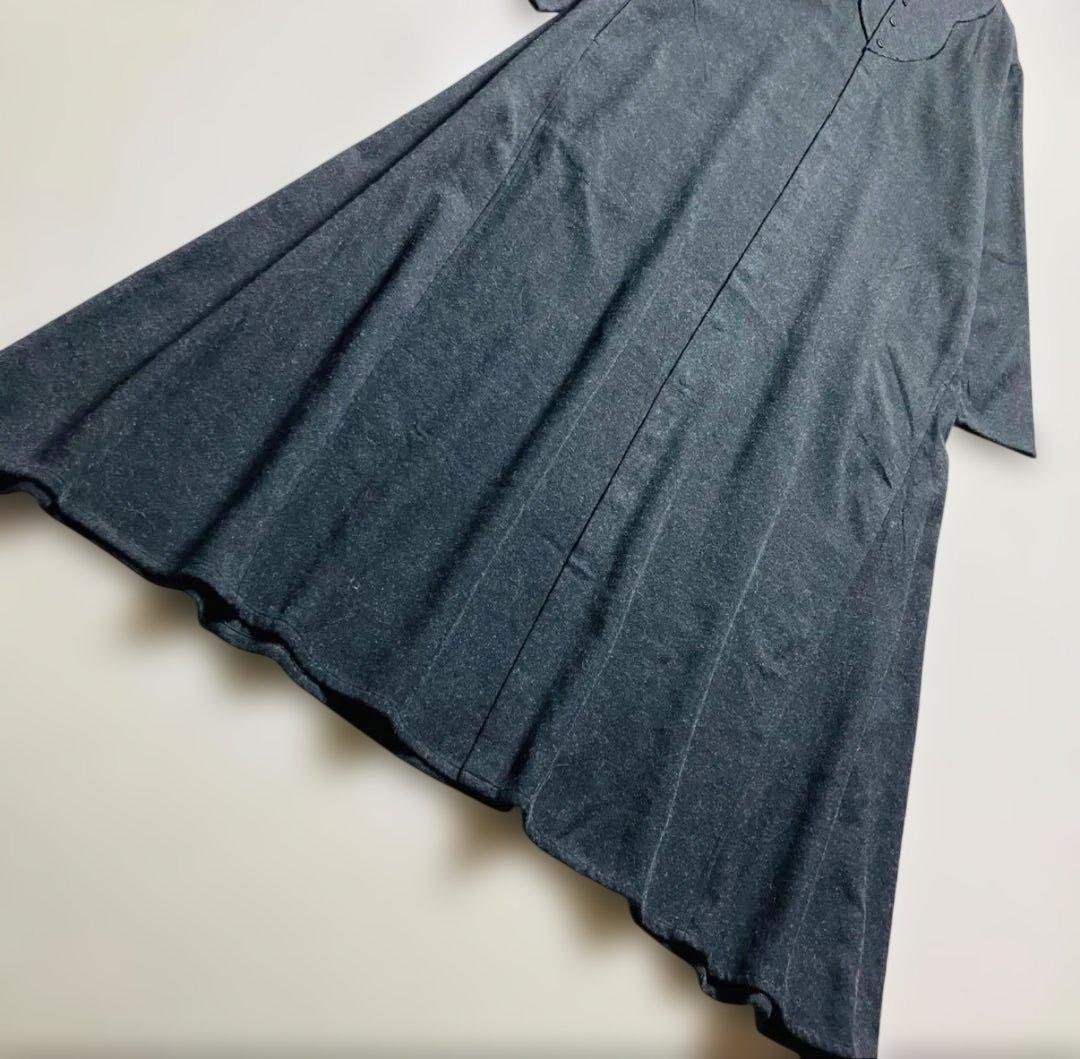【美品✨近年モデル】ヨーガンレール マキシ丈 シャツワンピース 比翼ボタン