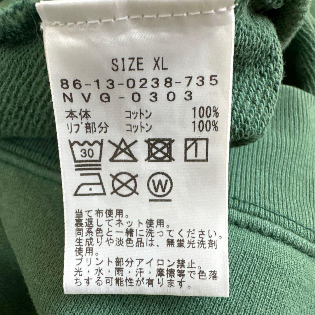 NEW VINTAGE GOLF　ロゴスウェット　XL 緑