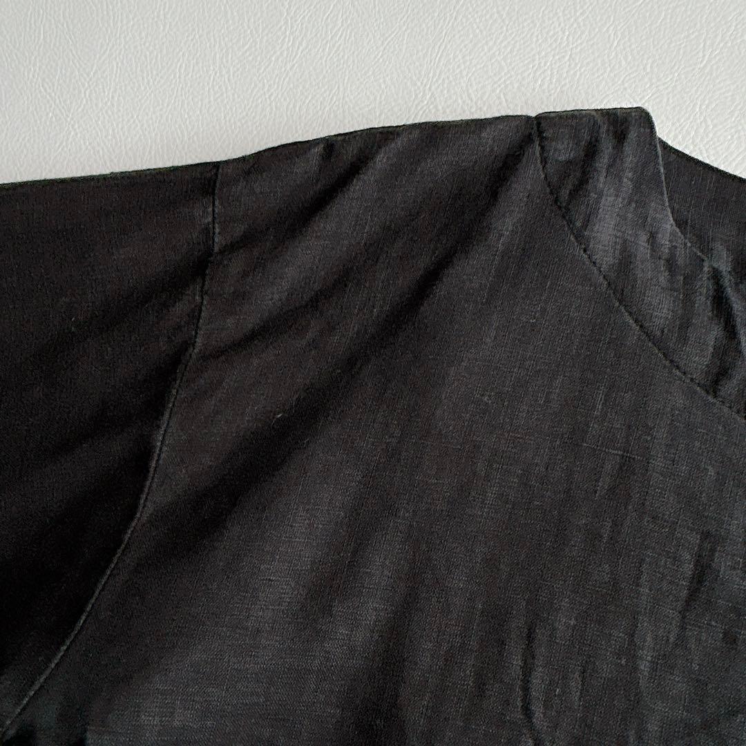 fog linen work フォグリネンワーク ⿻ リネン プルオーバー 黒