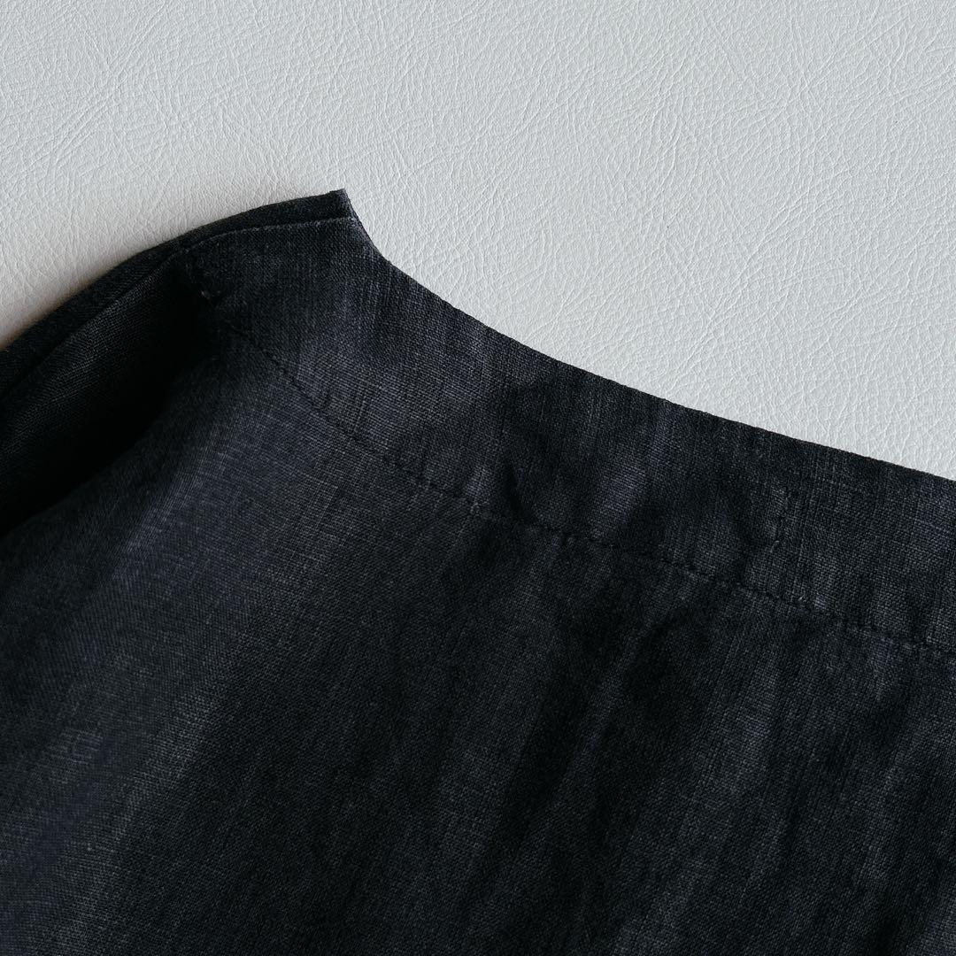 fog linen work フォグリネンワーク ⿻ リネン プルオーバー 黒