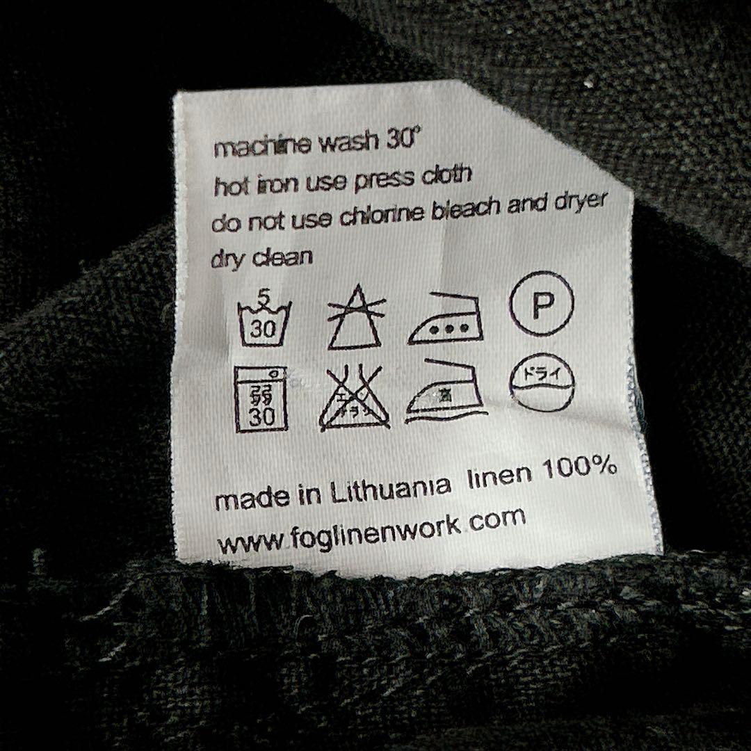 fog linen work フォグリネンワーク ⿻ リネン プルオーバー 黒