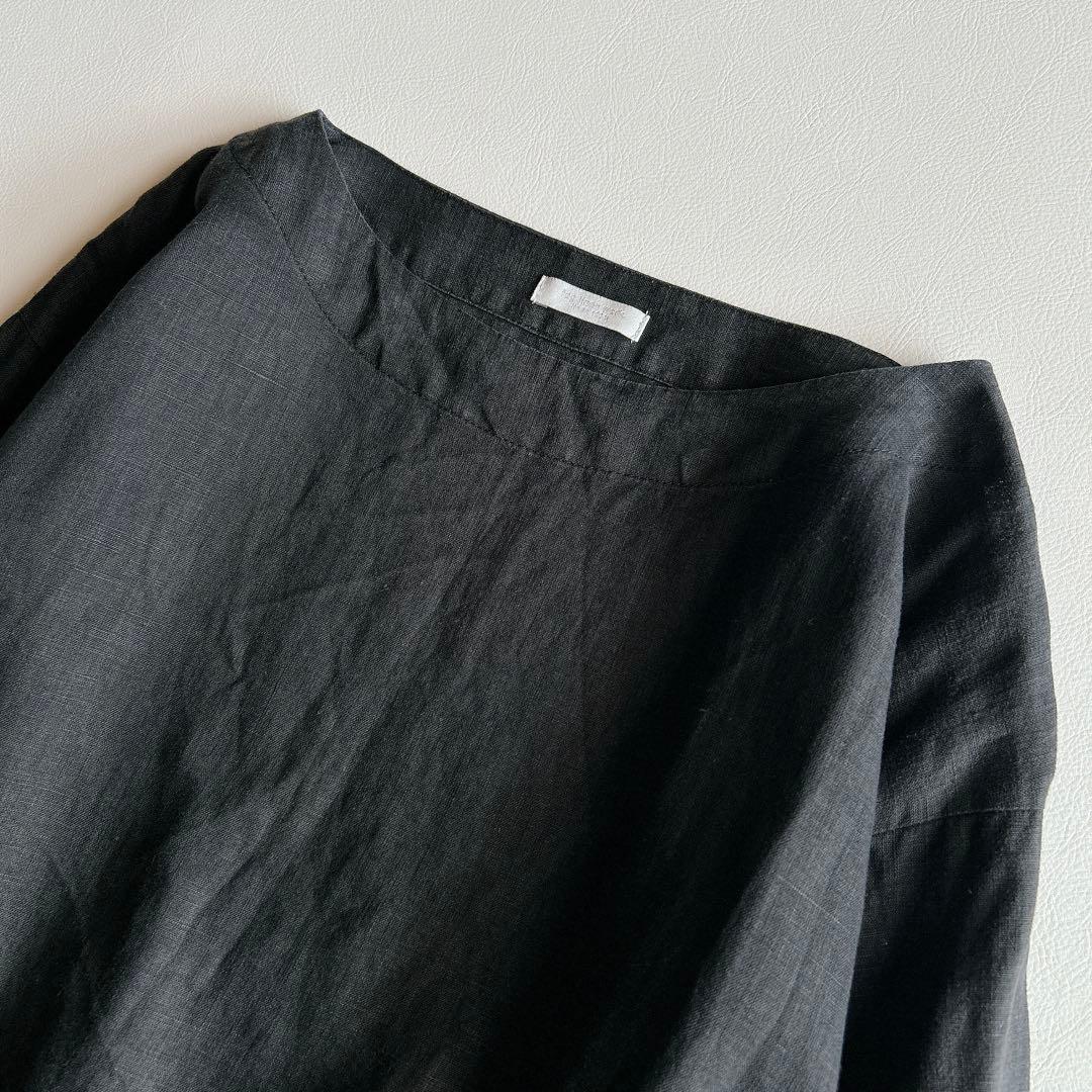fog linen work フォグリネンワーク ⿻ リネン プルオーバー 黒