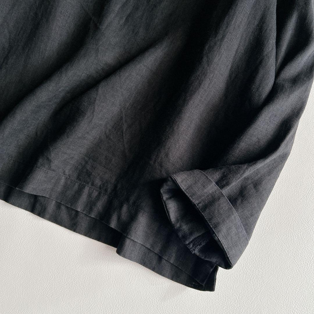 fog linen work フォグリネンワーク ⿻ リネン プルオーバー 黒