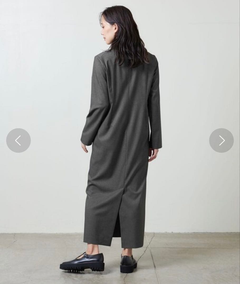 MARW UNITED ARROWS ダブルジャケットワンピースダークグレー38