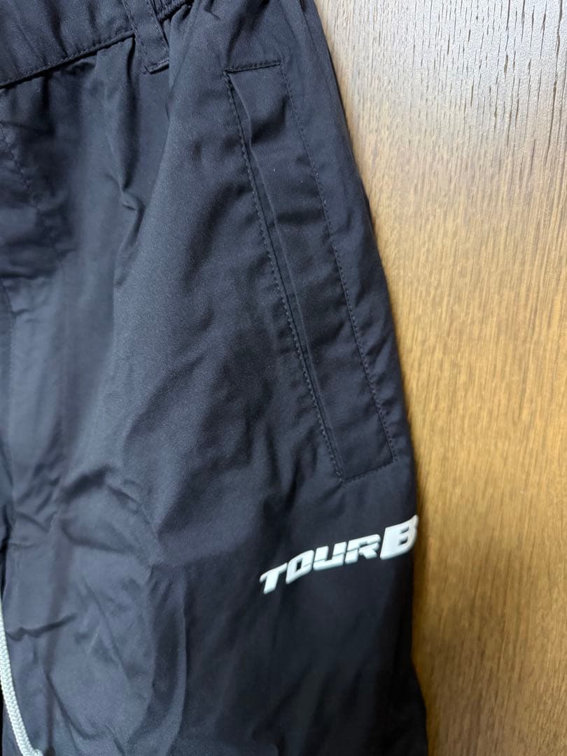 美品 BRIDGESTONE GOLF レインウェア 水神 ブラック/レッド