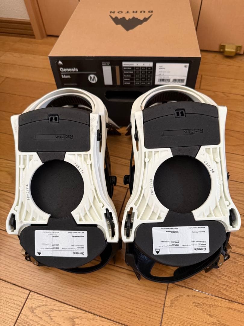 BURTON genesis Re:Flex　M 23-24 ホワイト×ゴールド