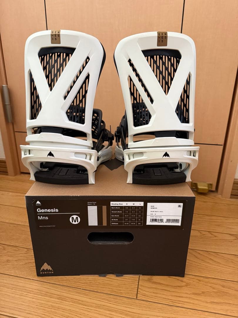 BURTON genesis Re:Flex　M 23-24 ホワイト×ゴールド