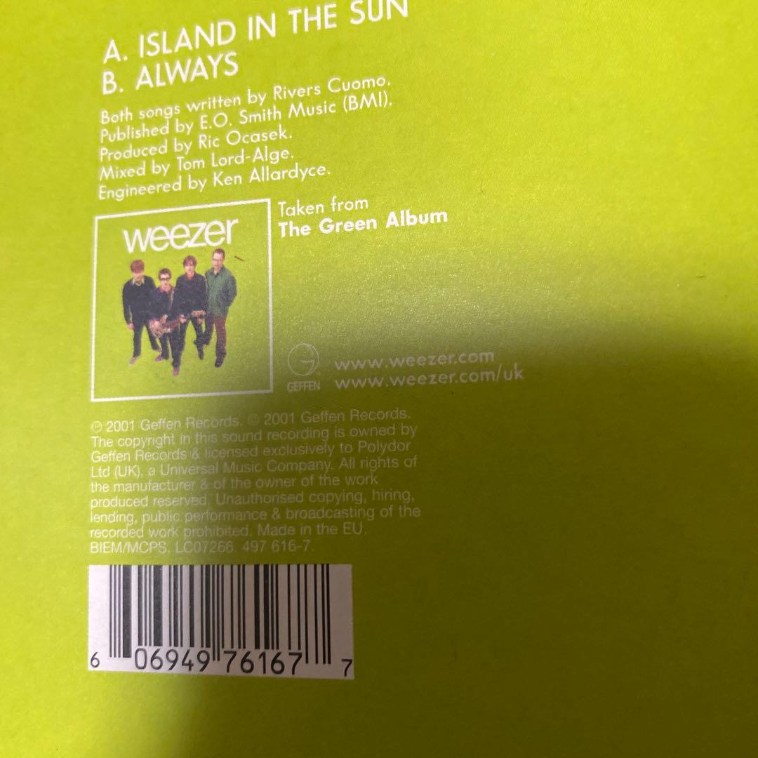 weezer  in the sun レコード　新品未開封