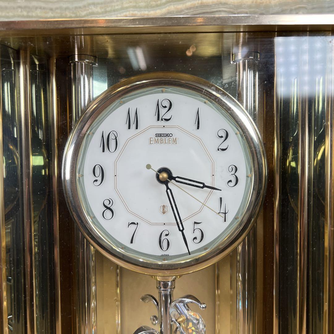 高級時計　SEIKO　セイコー　EMBLEM 　エンブレム　回転飾り置き時計