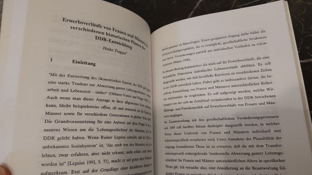 ドイツ語　Familie und Erwerbstätigkeit　家族と雇用