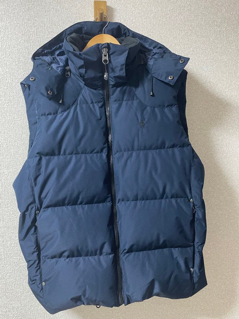 POLO Ralph Lauren ダウンベスト　現行タグ　フード　中古　美品