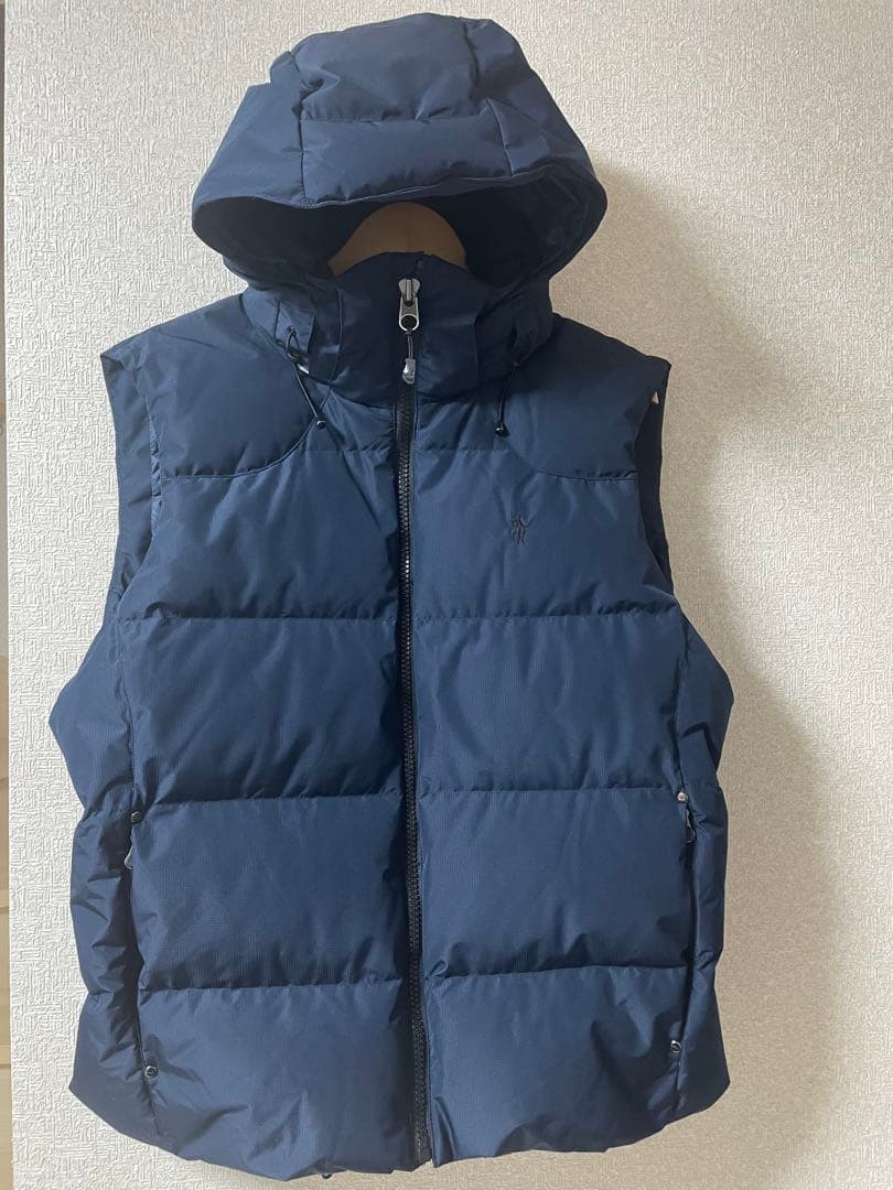 POLO Ralph Lauren ダウンベスト　現行タグ　フード　中古　美品