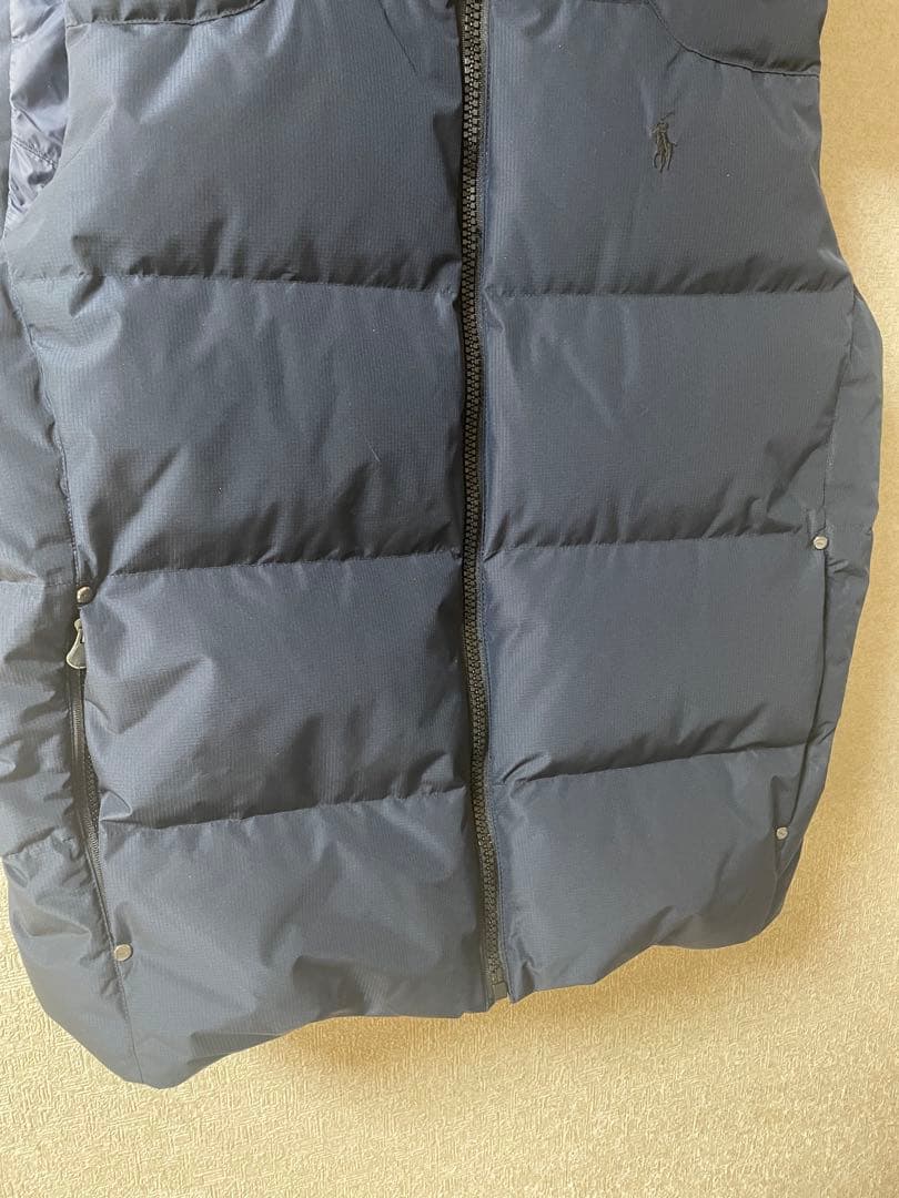POLO Ralph Lauren ダウンベスト　現行タグ　フード　中古　美品