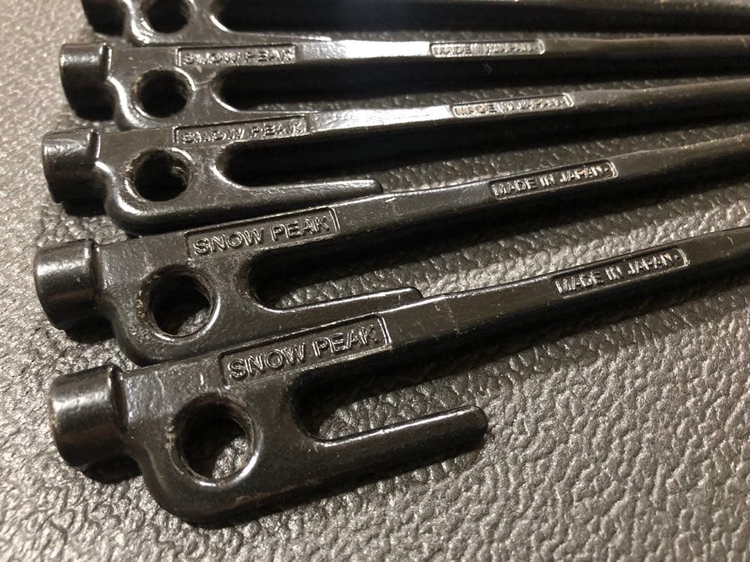 スノーピーク peak ペグハンマー、ソリッドステーク30 6本セット