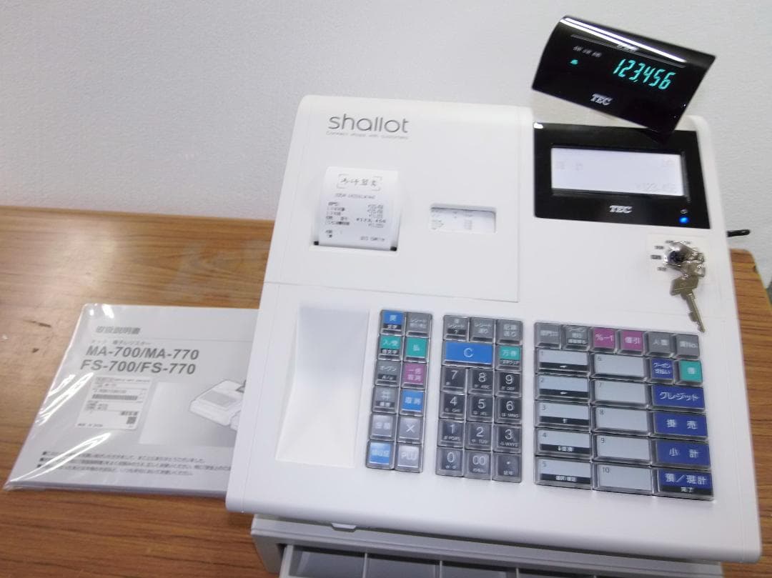 美品22年製設定無料MA-700物販向10部門東芝テックレジスター2504230