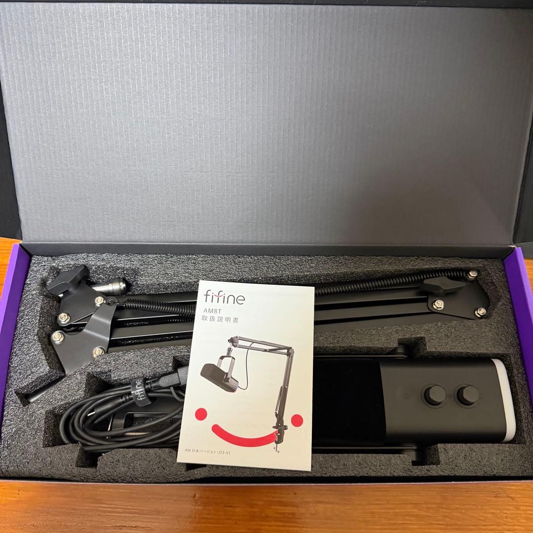 FIFINE XLR/USB ゲーミングマイクセット AM8T
