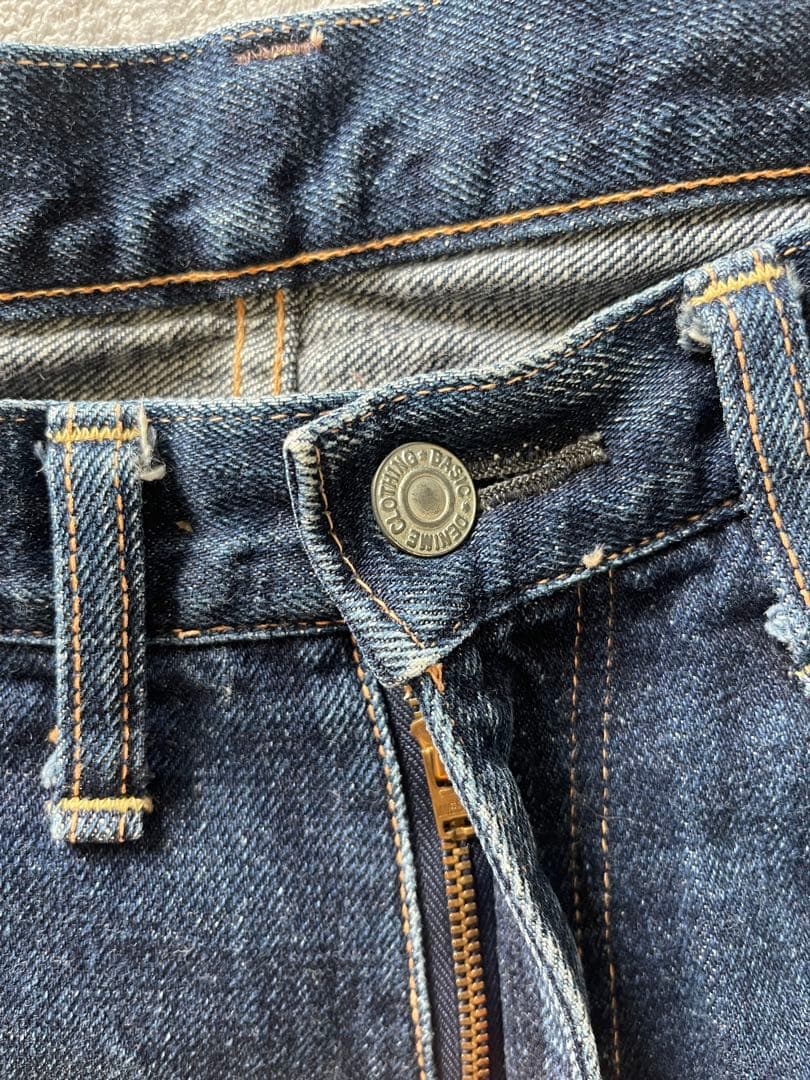 DENIME ドゥニーム ブルー セルビッジデニム 34ストレートデニム