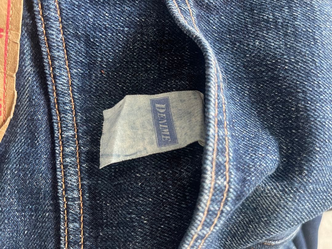 DENIME ドゥニーム ブルー セルビッジデニム 34ストレートデニム