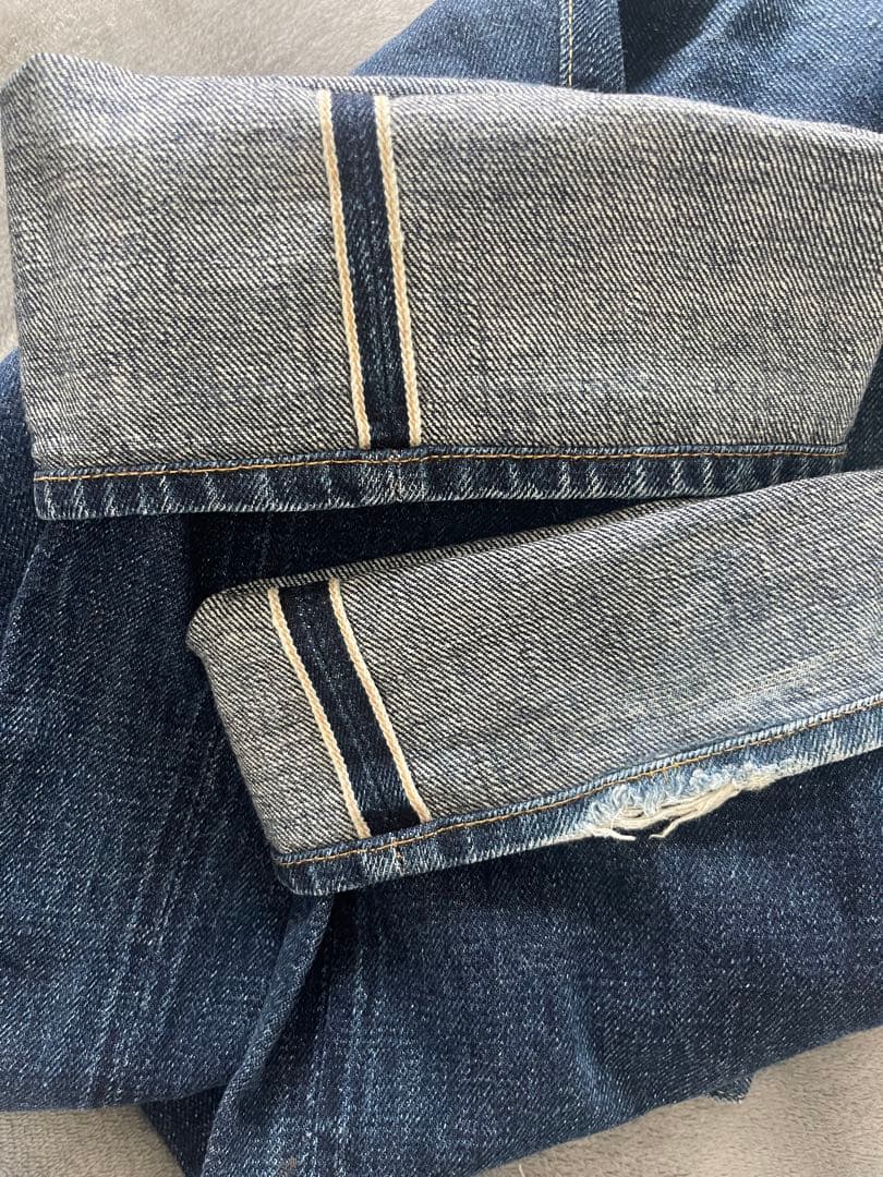 DENIME ドゥニーム ブルー セルビッジデニム 34ストレートデニム