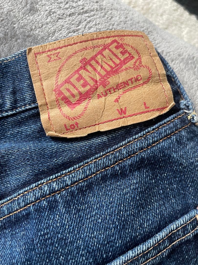 DENIME ドゥニーム ブルー セルビッジデニム 34ストレートデニム