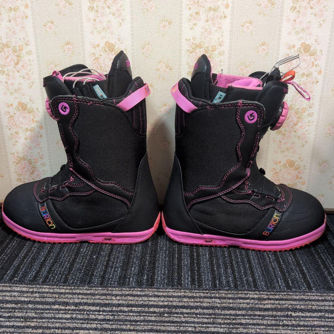 美品 BURTON BOOTIQUE ALPEN 23.5cm ピンク